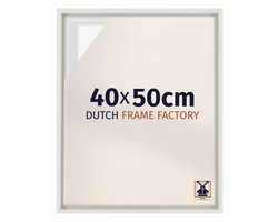 Baklijst 40x50 cm - Wit Mat - Geschikt voor Canvasdoek - MDF Baklijst Lausanne