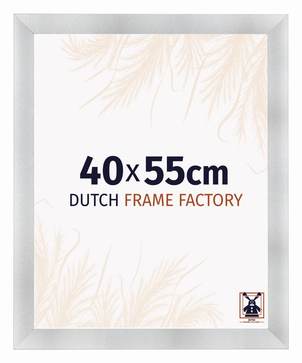 Dutch Frame Factory Fotolijst 40x55 cm - MDF - Aluminium Geborsteld - Praag