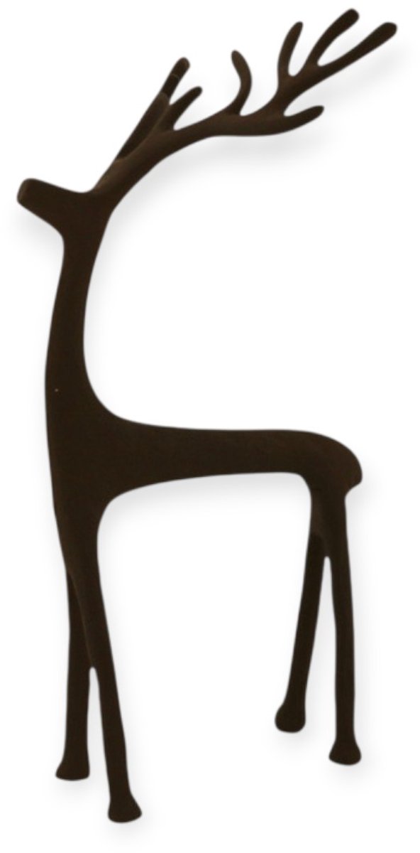 Home Society - Decoratief Hert - Deer - Hert - Bruin - Metaal - 26x13