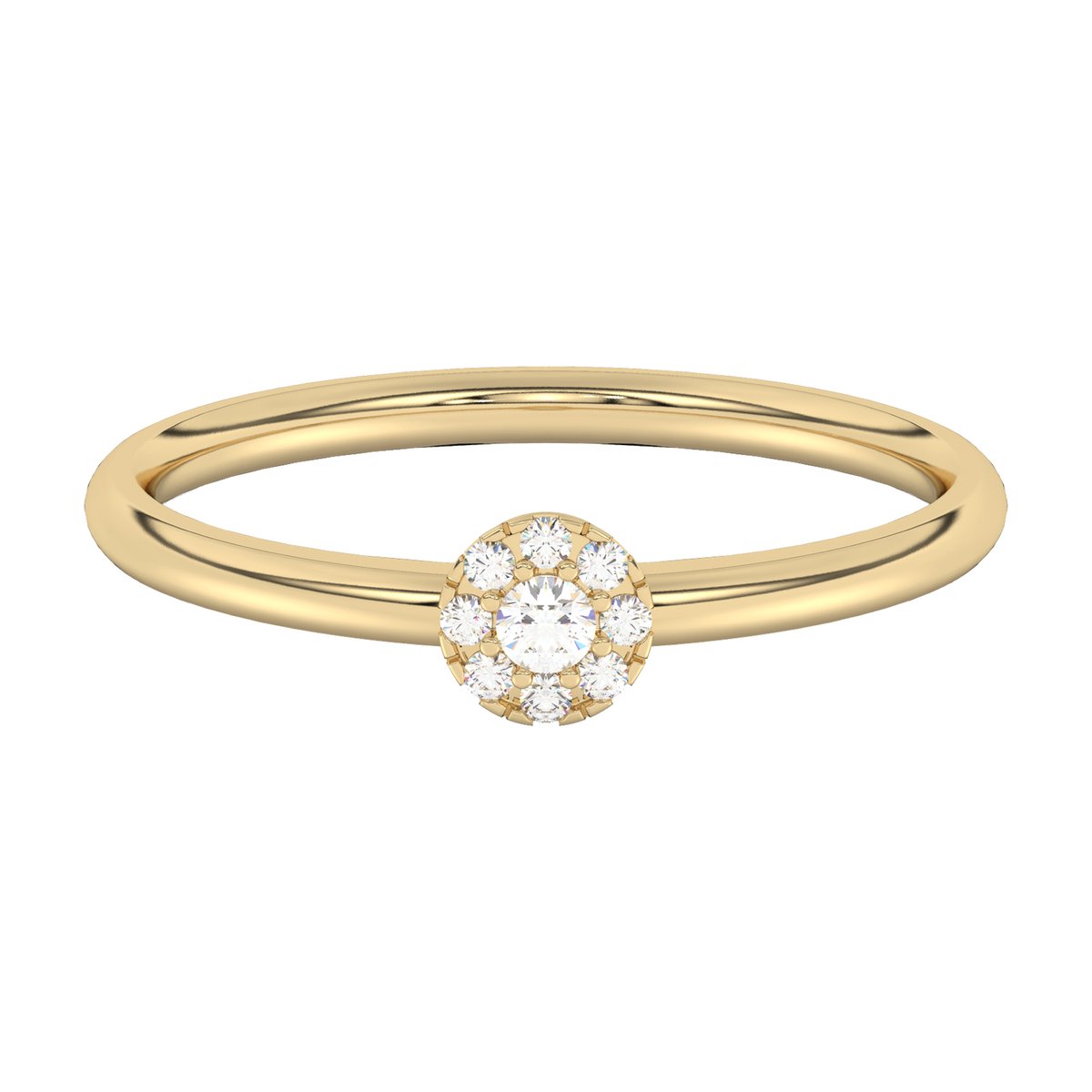 Diam Addict Ring 585 Gelbgold mit im Labor gezüchteten Diamanten