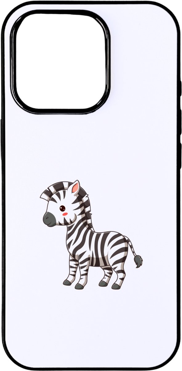 Hacebo® - Zebra's telefoonhoesje - Zebra - Dieren liefhebbers - telefoonhoesjes - Paarden - safari - dierentuin - hoesje geschikt voor iPhone 16 Pro