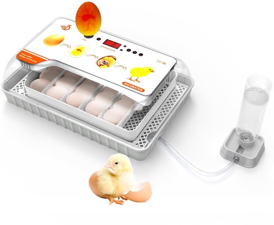 Volautomatische broedmachine voor 20 eieren met temperatuurcontrole en ...