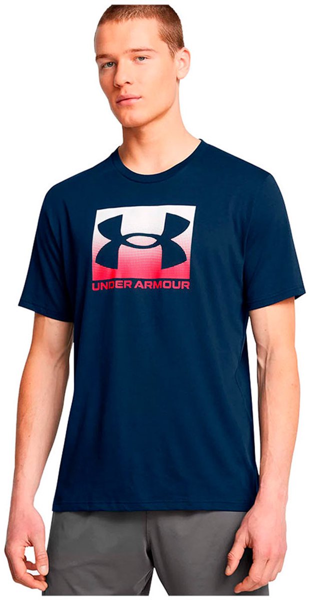 Under Armour UA M BOXED SPORTS UPDATED SS-BLU Heren Sportshirt - Academy - Rood