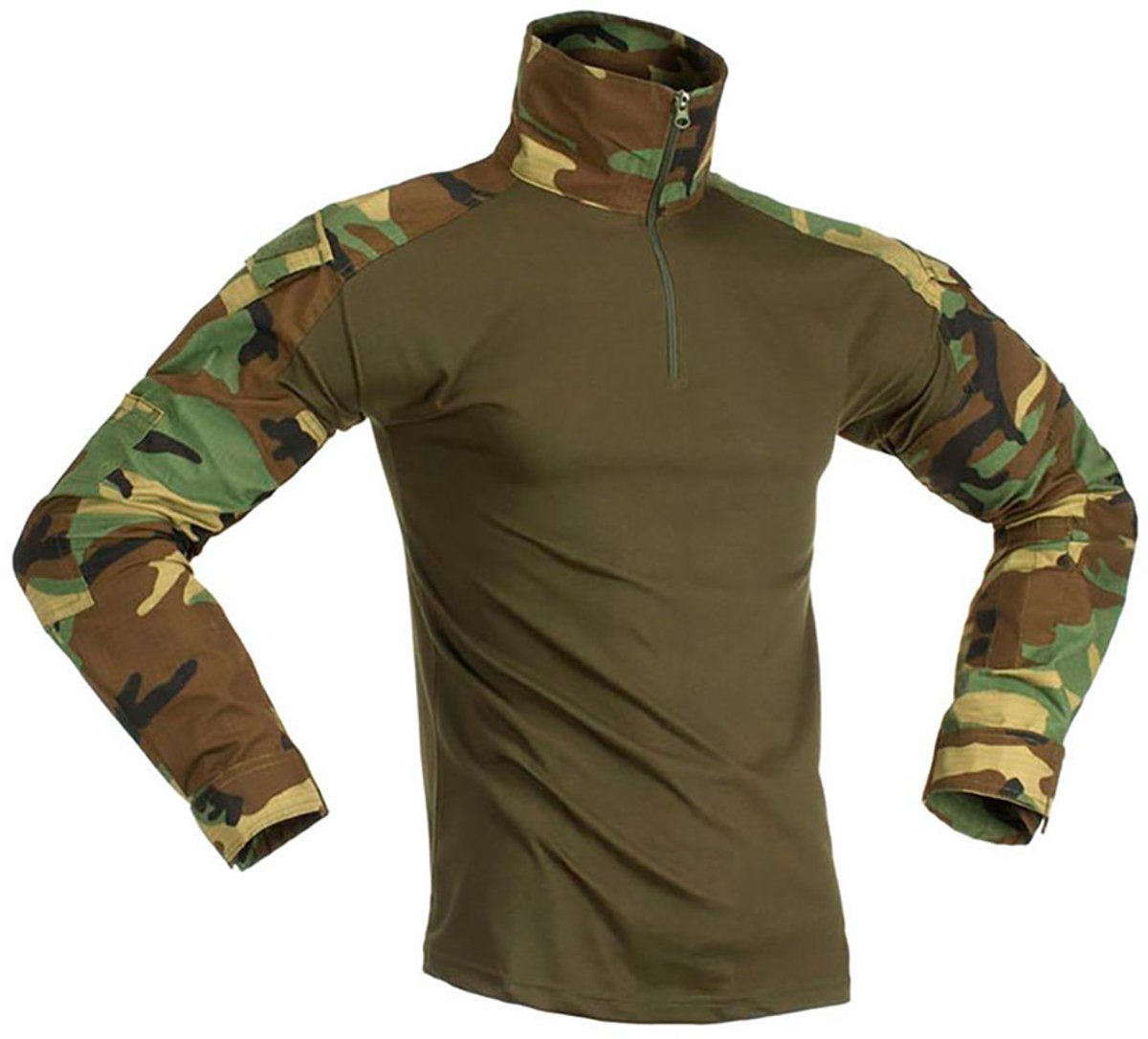 Invadergear Combat T-shirt Met Lange Mouwen Groen 3XL