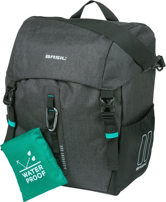 Basil Discovery 365D Enkele Fietstas - 20 Liter - Zwart van Basil — afbeelding 2
