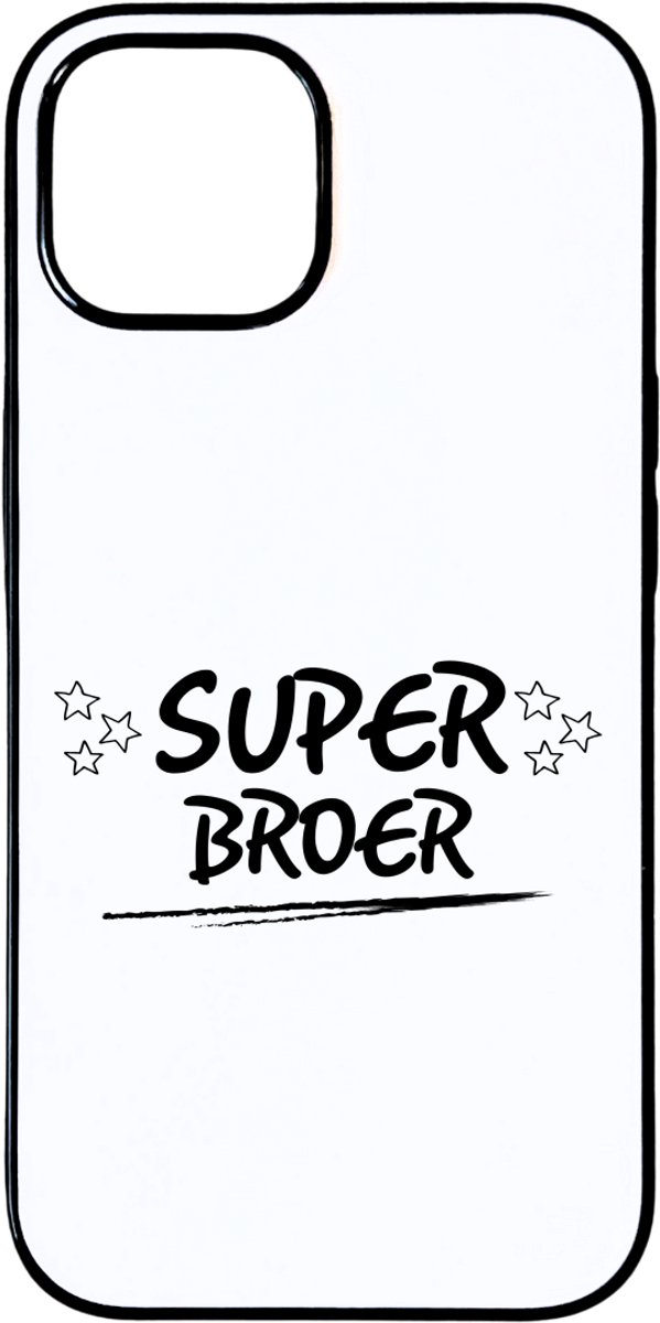 Hacebo® - Super broer telefoonhoesje - Broer - je broer - telefoonhoesjes - verjaardagscadeau - cadeau voor broer - gift - kado - hoesje geschikt voor iPhone 15