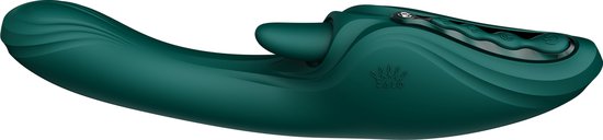 ZALO - Ares - Vibromasseur lapin point G chauffant - Contrôle par application - Vert émeraude