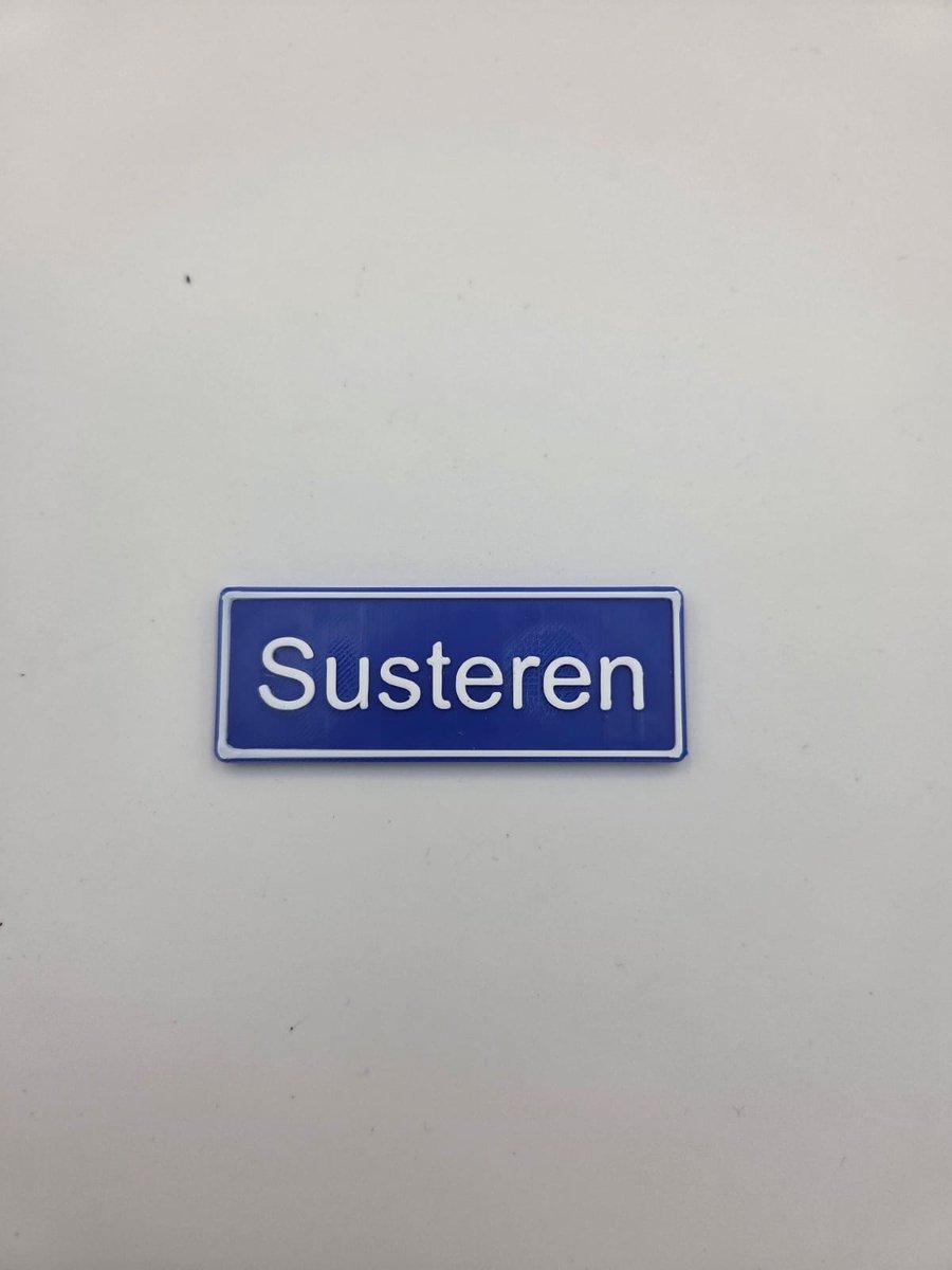 Koelkast Magneet plaatsnaam 8 X 3 CM Susteren