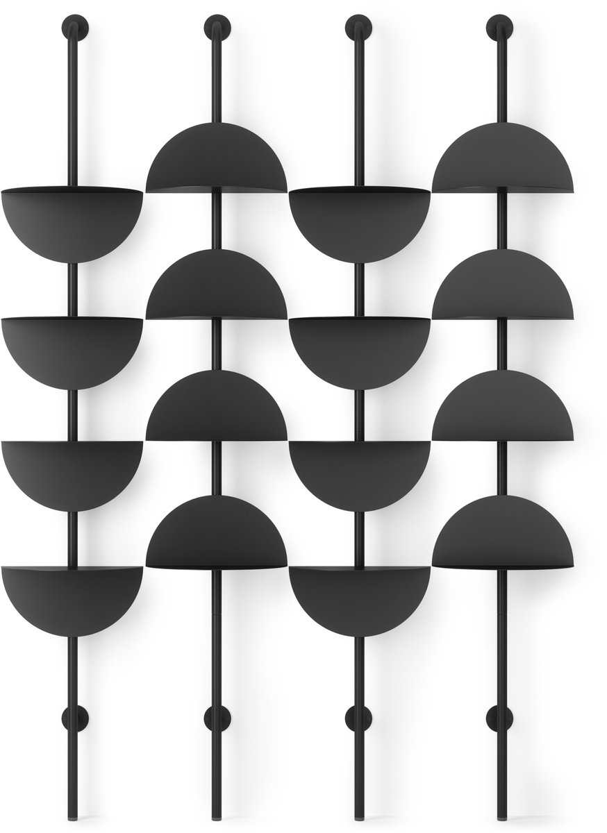 SOLIS ADJUSTABLE SHELVES BLACK
