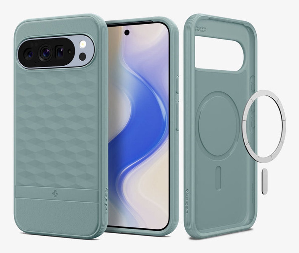 Spigen ACS09732 mobiele telefoon behuizingen 17,3 cm (6.8") Hoes Groen