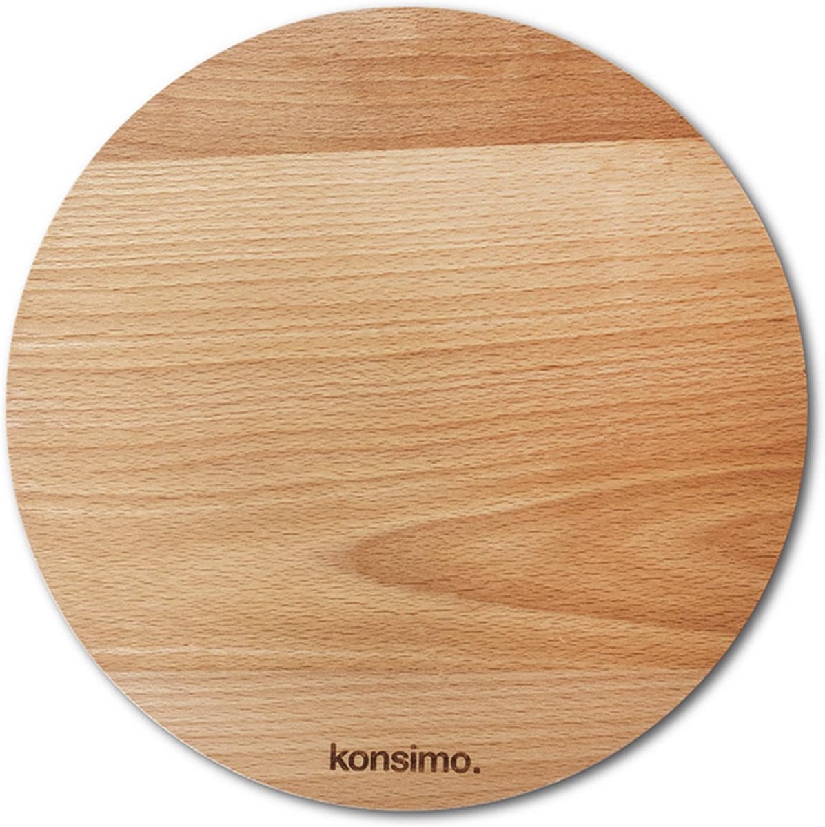 Ronde Houten Draaibare Serveerplank van Massief Beukenhout - Groot