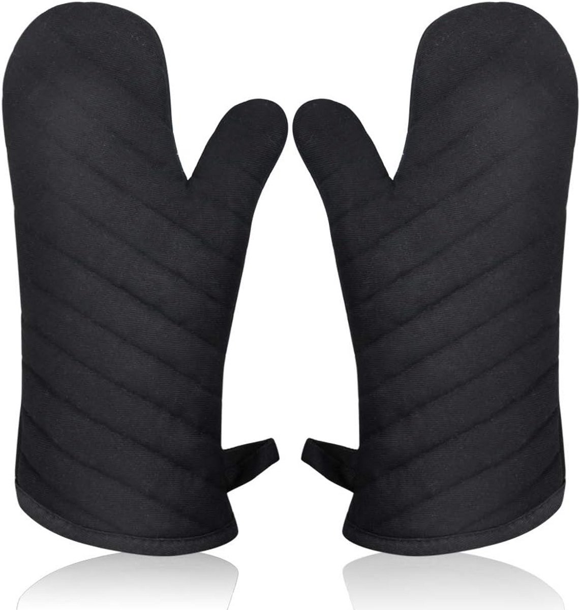 Set van 2 Dubbele Ovenwanten - Hittebestendige en Antislip Bakhandschoenen van Katoen