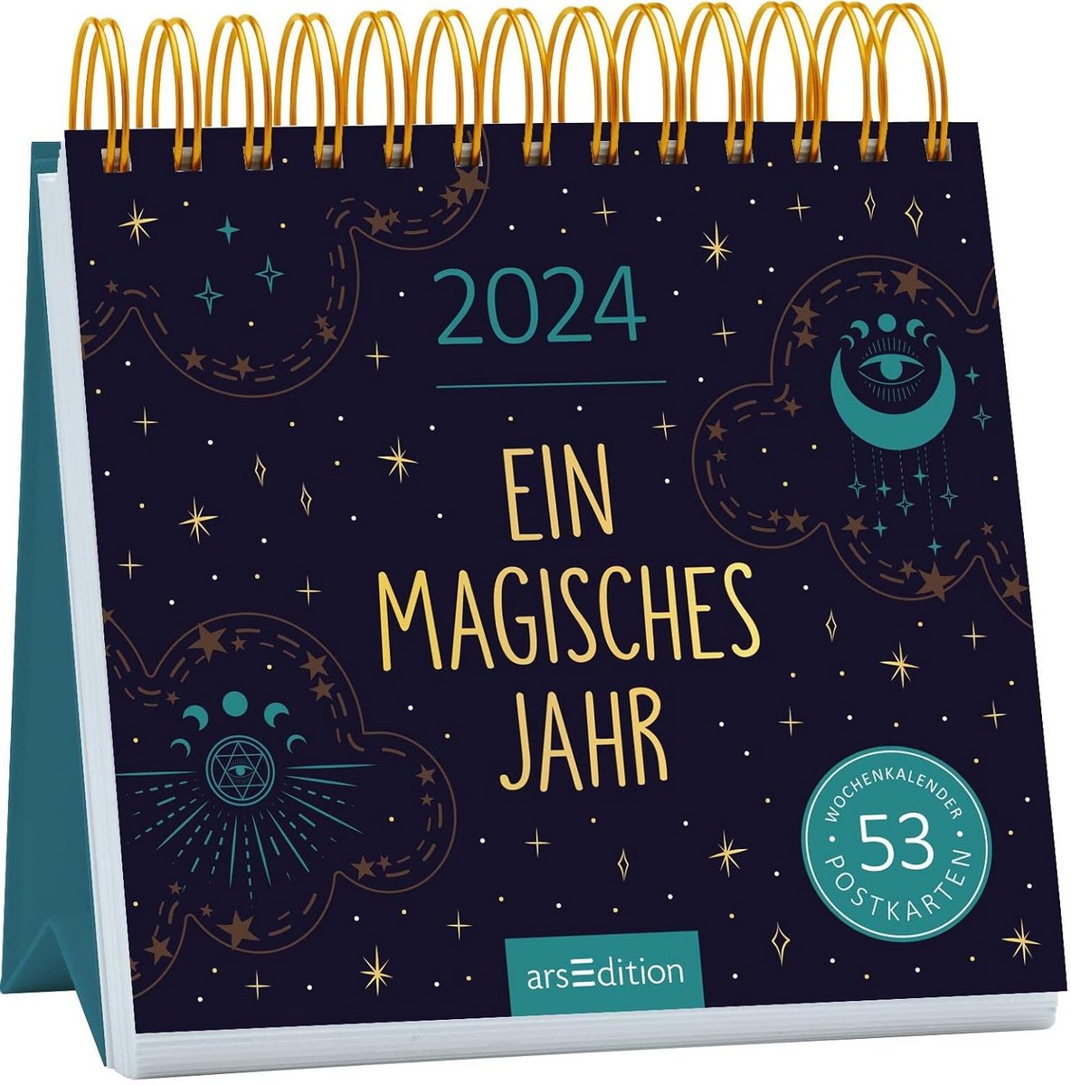 Postkartenkalender 2024: Inspirerende Weekkalender met 53 Magische Kaarten