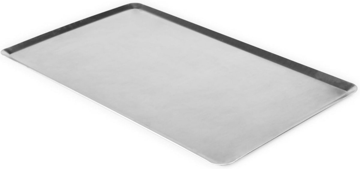 Professionele Aluminium Bakplaat 60x40 cm met 1 cm Rand - Oven- en Bakvorm