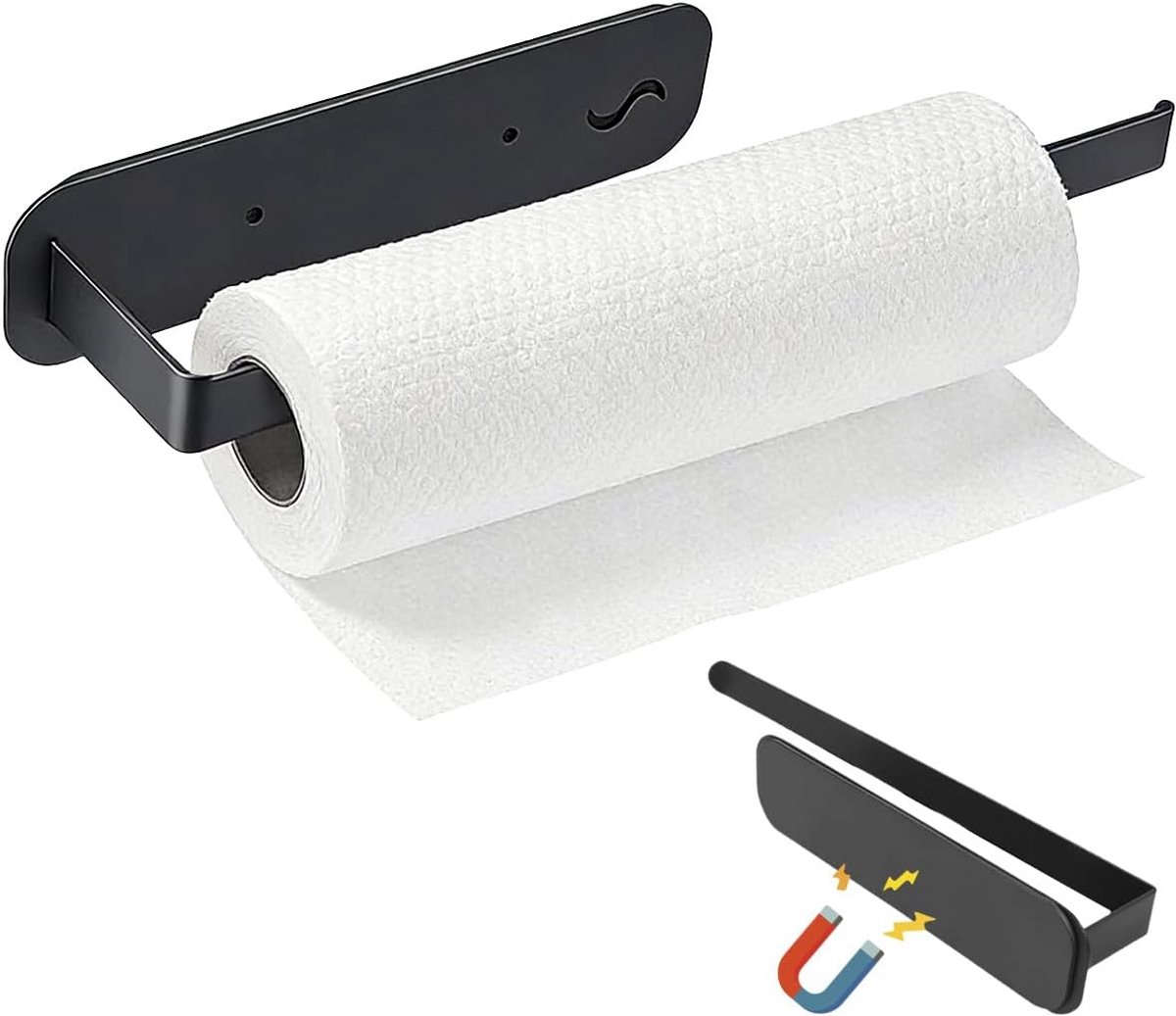 Magnetische Keukenrolhouder & Toiletpapierhouder voor Koelkast - Koolstofstaal