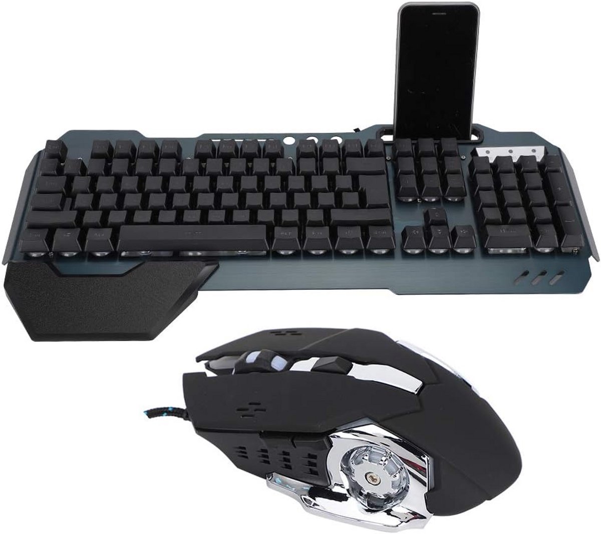 Mechanisch Gaming Toetsenbord en Muis Set met LED Verlichting