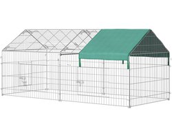 Buitenren - Voor Cavia's - Met Afdekking - Loopren voor Kleindieren - Staal
