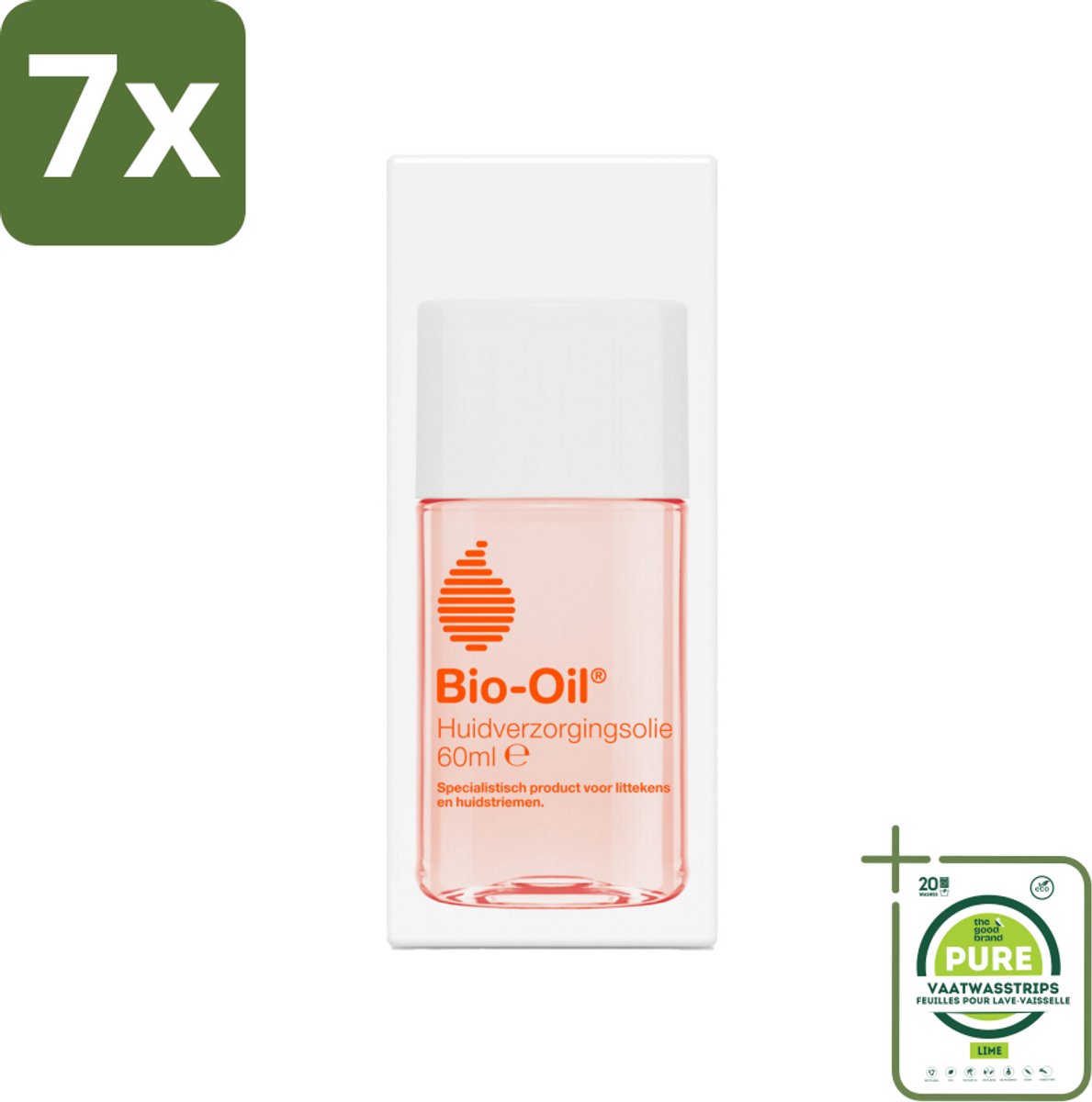 7 x Bio-Oil Huidverzorgingsolie 60 ml - Grootverpakking - Huidverzorging - Littekenbehandeling - Striae - Pigmentvlekken - Droge Huid