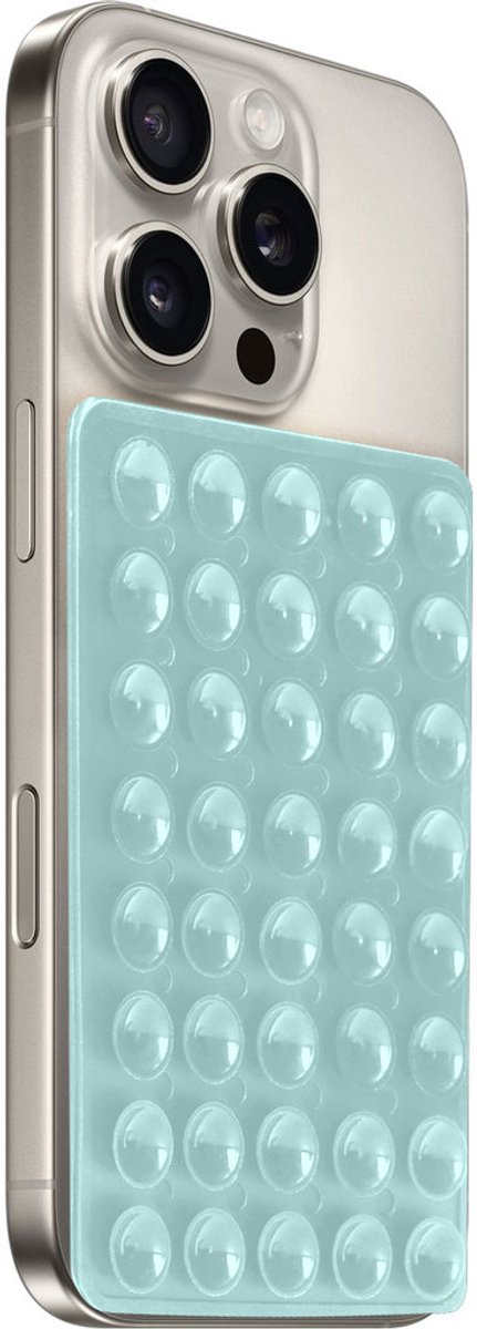 Mobiparts Zuignap Telefoonhouder | Mobiparts Sticky Pad - Turquoise Universeel