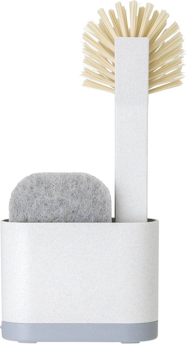 3-delige Spoelbak Organizer Set met Spons en Borstel - Duurzaam en Compact Afdruiprek