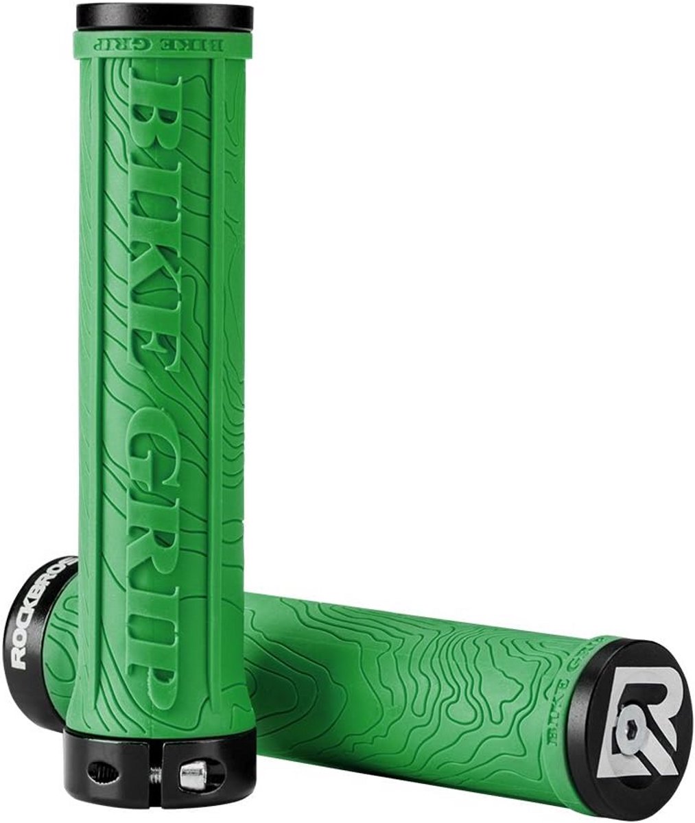 Fietsstuurhandvatten Antislip Rubber Lock-On voor MTB, Racefiets en Vouwfiets
