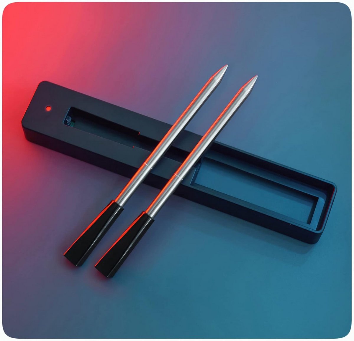Draadloze Vleesthermometer Set van 2 voor Oven, Grill en BBQ