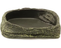 Voer-/Waterbak met Natuursteen Look voor Reptielen, Amfibieën en Knaagdieren