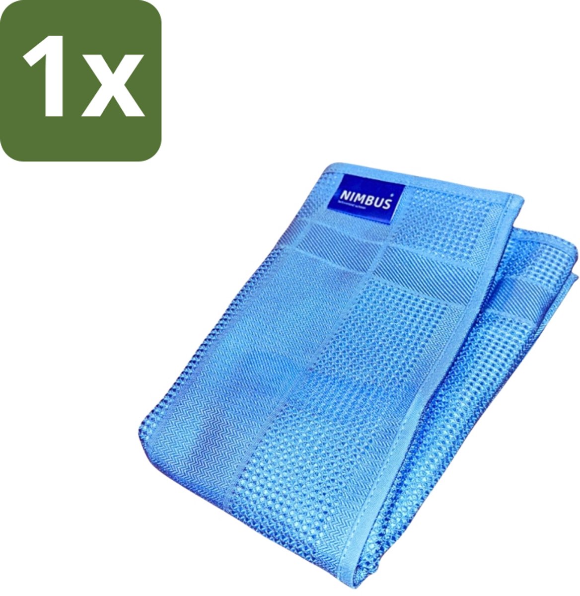 1 x NIMBUS Magic Wonderdoek 2-in-1 - Schoonmaken - Glas Schoonmaken - Spiegel Schoonmaken - Streeploos Resultaat - Doek Schoonmaken