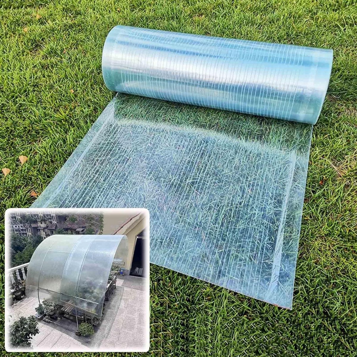 Slagvaste Polycarbonaat Dakplaat voor Kas en Veranda - UV-bestendig en Waterdicht