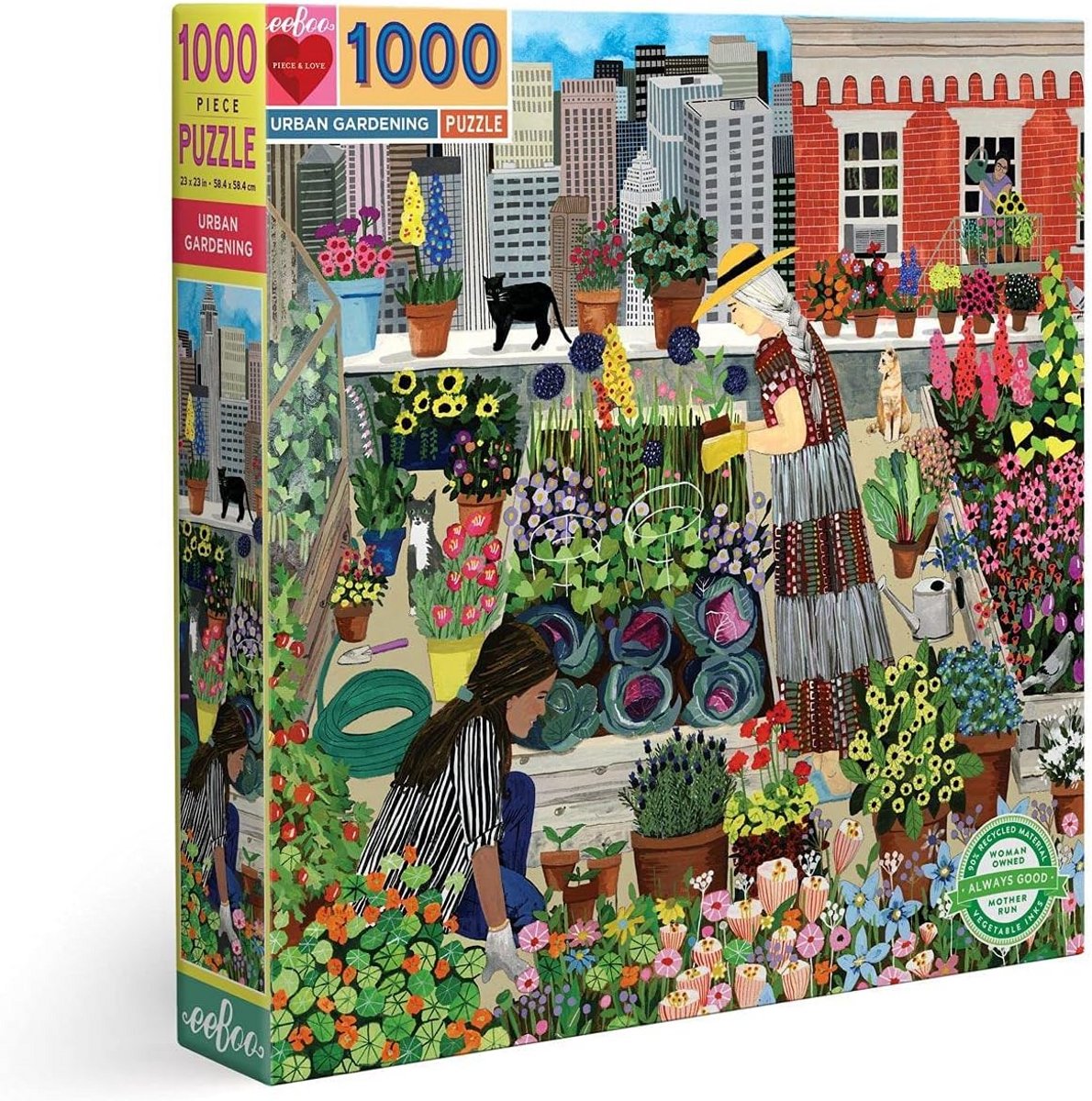 Legpuzzel 1000 Stukjes - Stedelijk Tuinieren - Ontspannende Puzzel voor Volwassenen