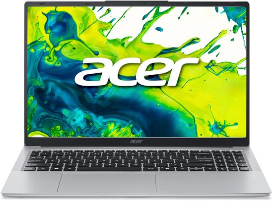 Acer Aspire Lite AL15-54P-5475 Intel Core Ultra 5 115U Laptop 39,6 cm (15.6") Full HD 16 GB LPDDR5-SDRAM 512 GB SSD Wi-Fi 6 (802.11ax) Windows 11 Home US International Zilver - Acer - Hoofdafbeelding