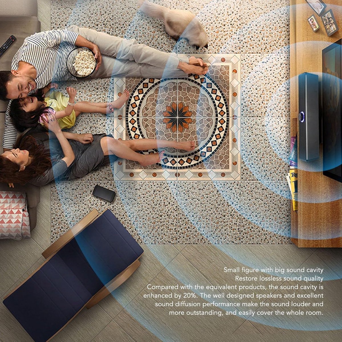 Stereo USB Soundbar met 3,5 mm AUX aansluiting - afbeelding 2