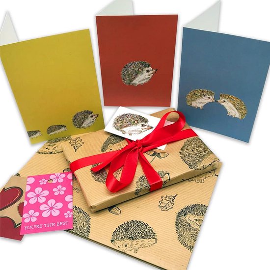 Sinterklaas kraft cadeaupapier met stempel patroon Sinterklaas kraft cadeaupapier met stempel patroon