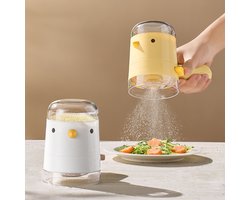Zoutdispenser, kruidendispenser voor huishoudelijk gebruik, stof- en vochtbestendig, voor het nauwkeurig doseren van de hoeveelheid kruiden.
