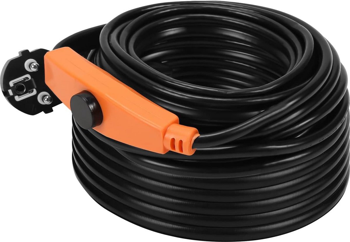 Antivries Verwarmingkabel met Thermostaat voor Waterleidingen