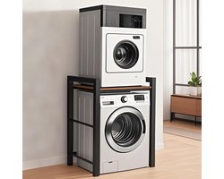 Verstelbaar Witgoed Rack voor Wasmachine en Droger - Robuuste Stalen Onderbouw - Max. 350 kg