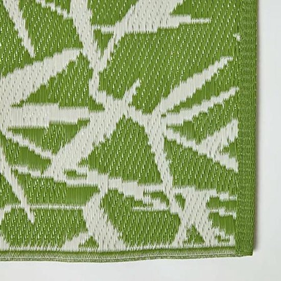 Botanisch buiten tapijt 180 x 270 cm van gerecycled kunststof - Waterdicht en lichtgewicht design voor tuin en terras — afbeelding 5