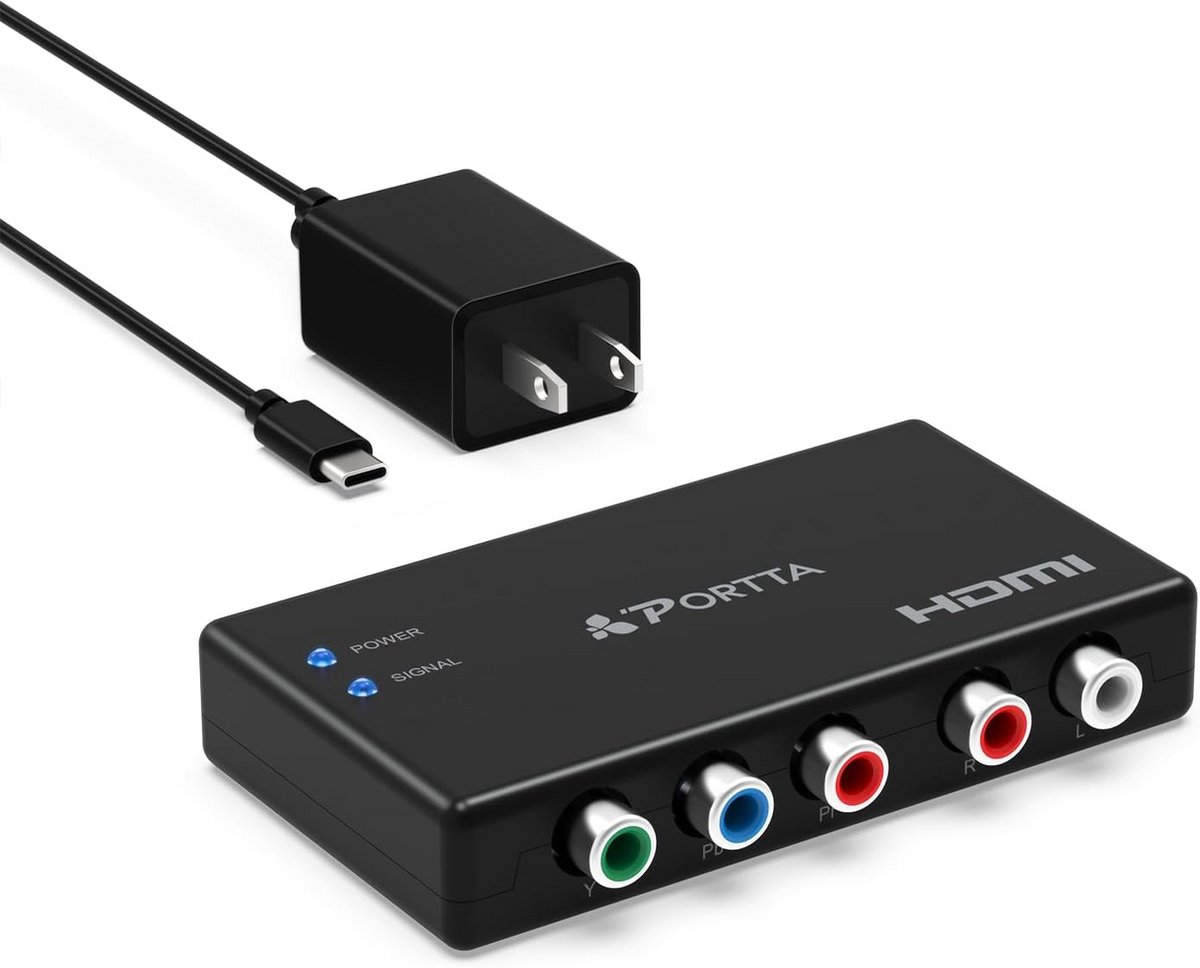 Component YPbPr naar HDMI Converter met Audio Ondersteuning 1080P