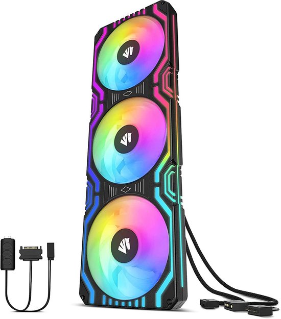 V Led Pattern Pc Case 3-in-1 120mm ARGB PC Case Fan - 56 Addressable LEDs, PWM Control ...