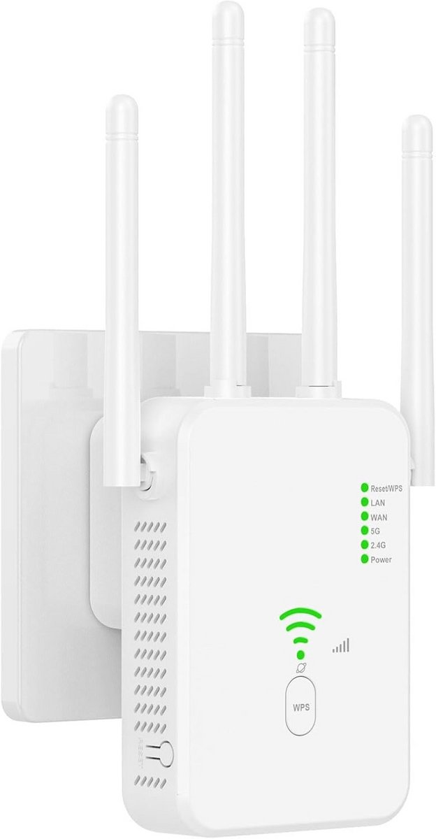 Wifi versterker 1200 Mbit/s dual-band met 4 antennes