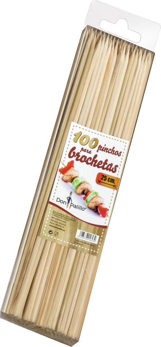 100 stuks Bamboe Spiesjes voor Barbecue, Desserts en Knutselen