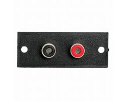 5x RCA Aansluitpaneel 2-Polig – Rood/Zwart RCA Terminal Board – Inbouw Chassis Connector voor Audio & Video - 5 Stuks (05079)