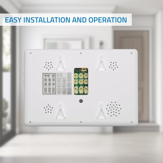 2-Draads Video Intercom met 7 Inch Monitor, Nachtzicht en Deuropener - Analoog Toegangscontrolesysteem — afbeelding 2