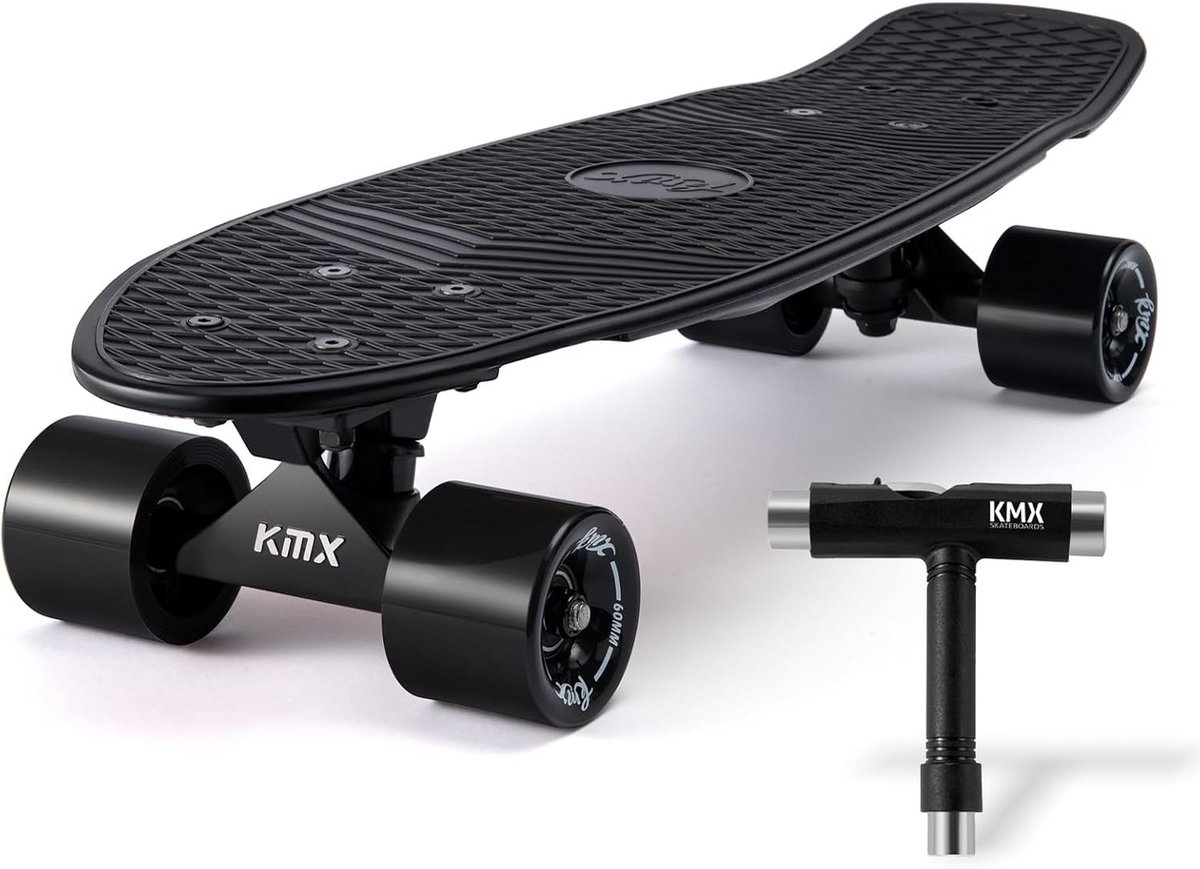 Klassiek Cruiser Skateboard Compleet voor Beginners en Gevorderden Zwart