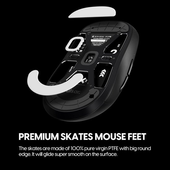 PTFE Muisvoeten voor Draadloze Gaming Muizen - Premium Skate - Wit — afbeelding 3