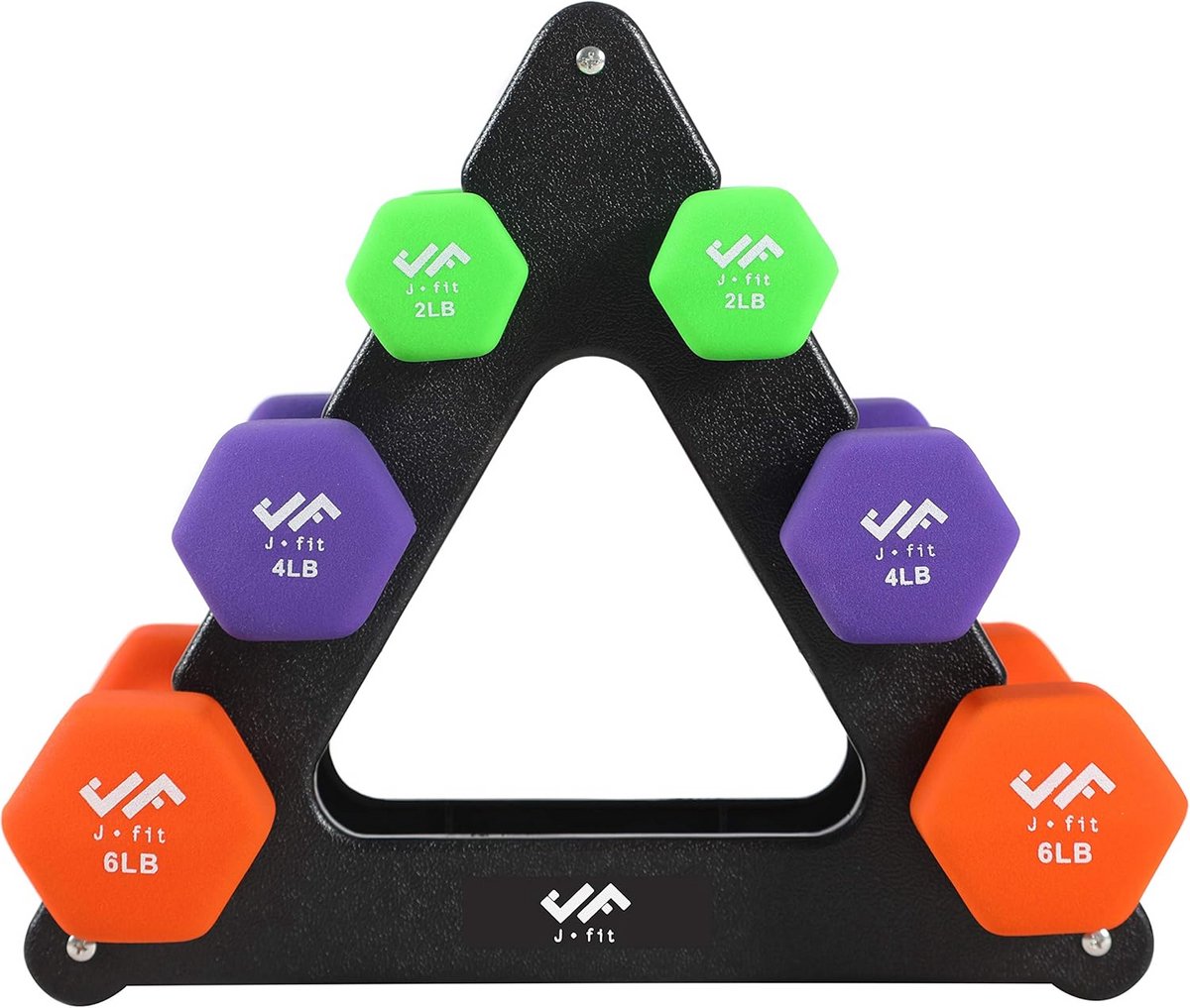 Halters Set - Neopreen & Vinyl Handgewichten, Antislip en Kleurgecodeerd