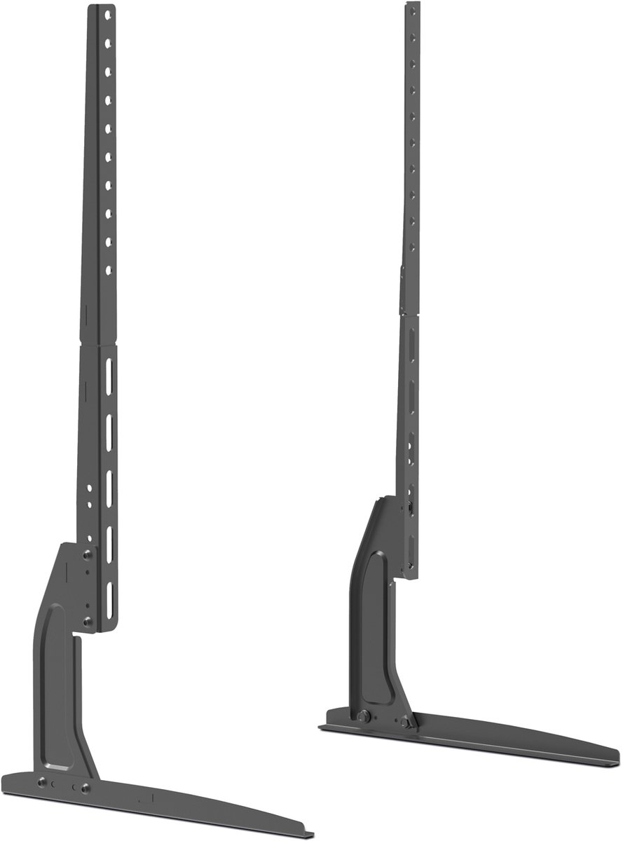 Universele TV-standaard Voetjes / Poten zwart - 71 x 35 cm - geschikt voor 40” tot 80” TV’s - stabiele metalen basis met VESA-compatibiliteit [39682]