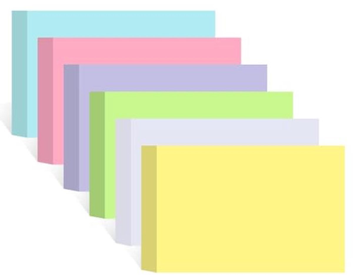 Kleurige Blanke Indexkaarten 3x5 Inch - 240 Stuks voor Studie en Kantoor