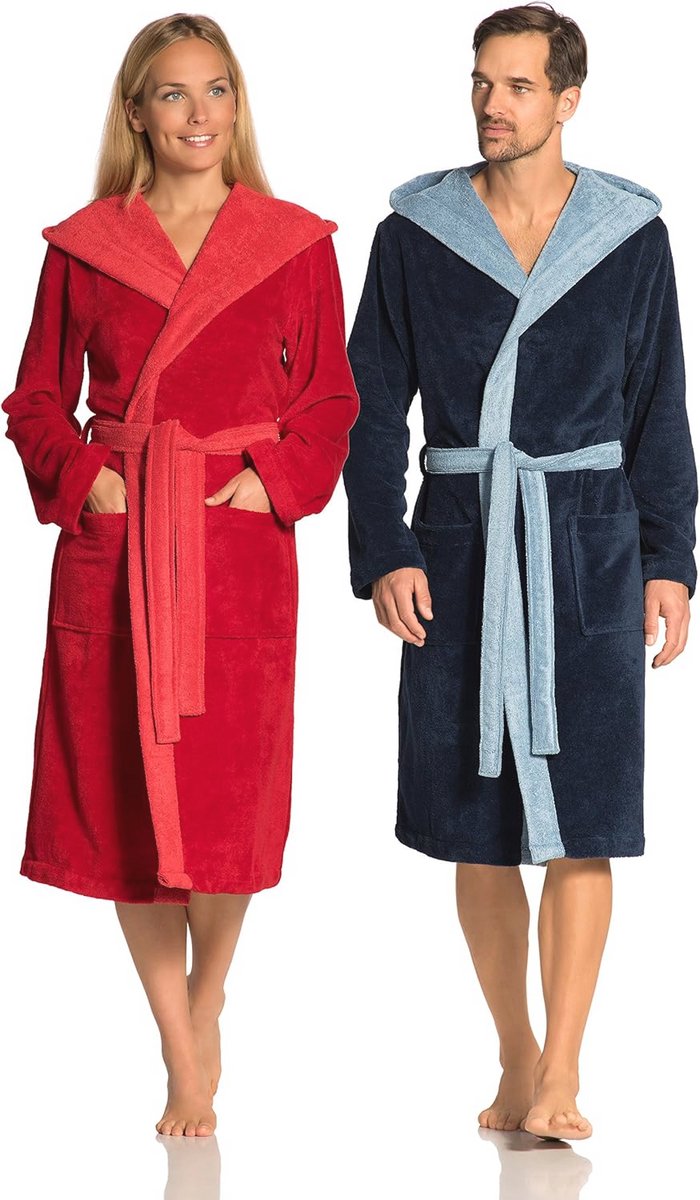 Unisex Volwassen Badjas van Vossen met Poppy Design