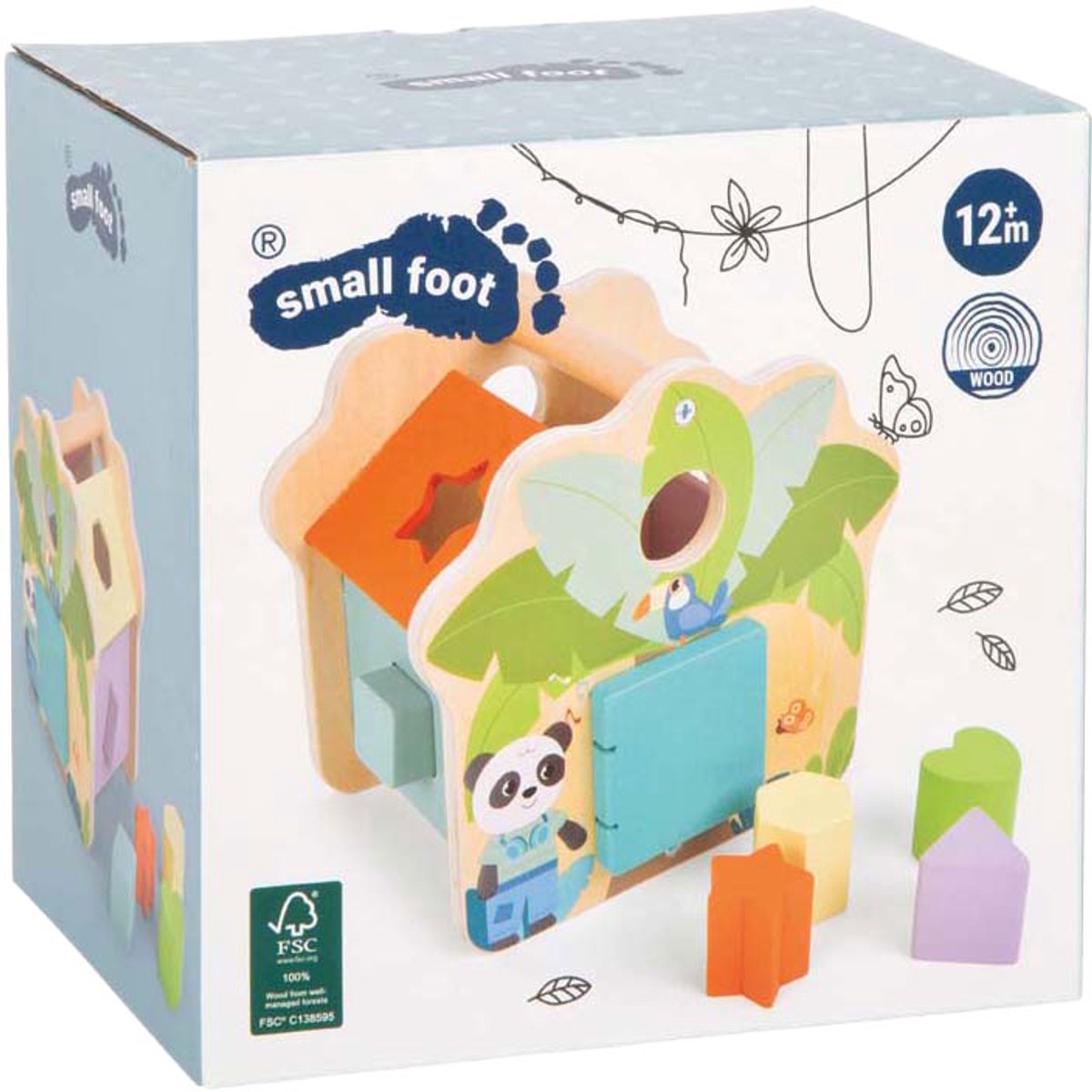Small Foot - Houten Vormenstoof Jungle Friends FSC